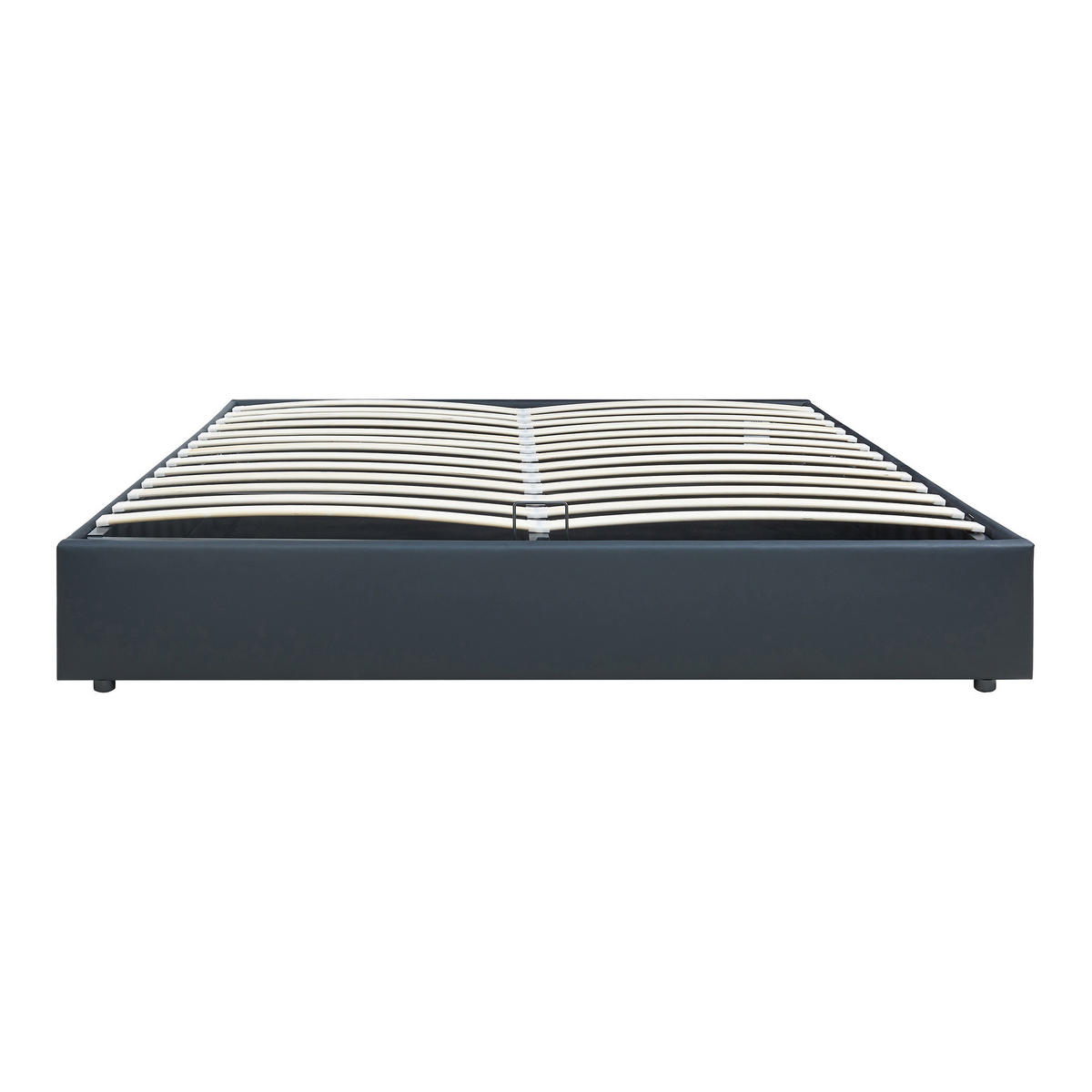 ČALOUNĚNÁ POSTEL Nola - černá, kompozitní dřevo/textil (160/200cm) - [en.casa]