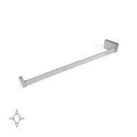 GARDEROBENSTANGE mit LED-Licht Castor, mit abnehmbarer Batterie und Bewegungssensor, L708mm, Kunststoff und Aluminium, Metallic grau - Dunkelgrau, Kunststoff (7/4/83cm) - EMUCA