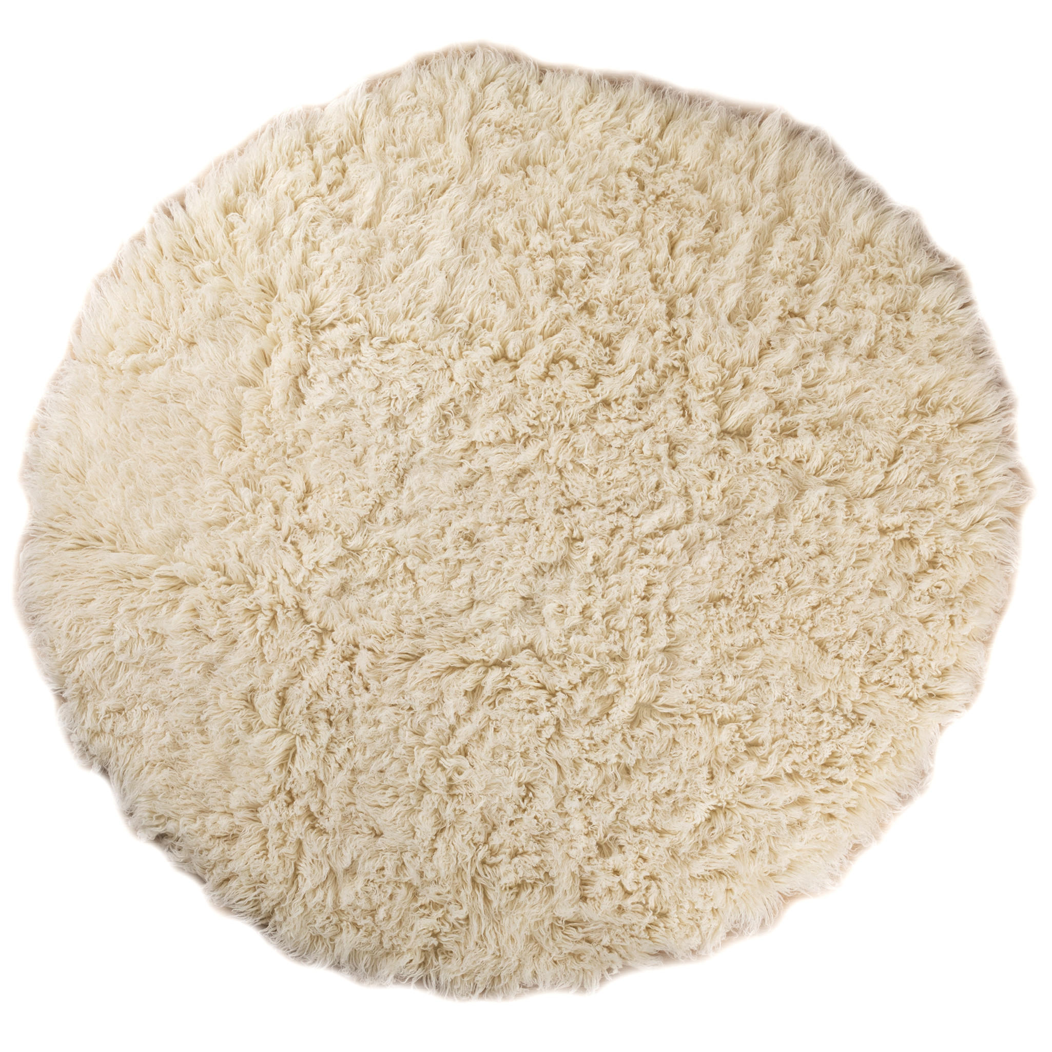 WOLLTEPPICH Rund Ø 195 cm Flokati 1500 - Naturfarben, Naturmaterialien (195/195cm) - Steffensmeier