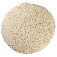 WOLLTEPPICH Rund Ø 170 cm Flokati 1500 - Naturfarben, Naturmaterialien (170/170cm) - Steffensmeier