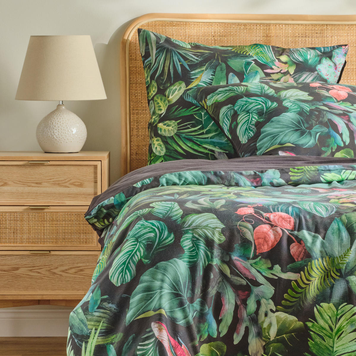 BETTWÄSCHE Naloria - Schwarz, Textil (200/220cm) - home&you