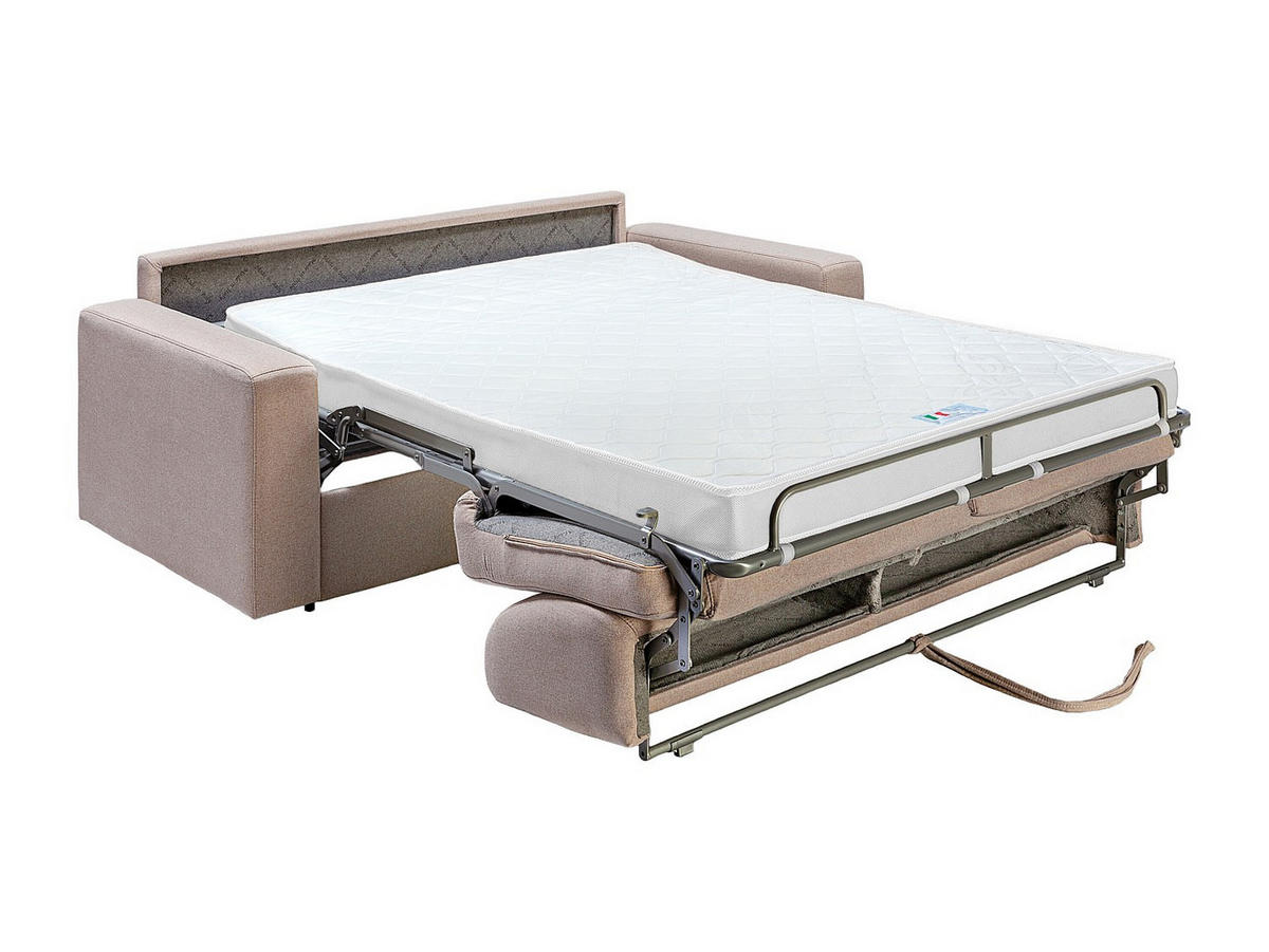 SCHLAFSOFA - 3 Personen - Stoff - Beige - - Beige, Textil (223/85/223cm) - Vente-Unique