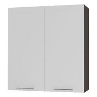 KÜCHENHÄNGESCHRANK Kvantum W4/90 Weiß Matt / Lava Matt 90 / 32,5 / 96cm - Dunkelgrau/Weiß, Holz/Holzwerkstoff (90/96/32.5cm) - Feldmann-Wohnen