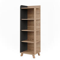 BADREGAL Karen Sonoma/Anthrazit 40 x 128 cm mit 4 Fächern - Anthrazit/Sonoma Eiche, Holzwerkstoff (40/128/35cm) - Vicco