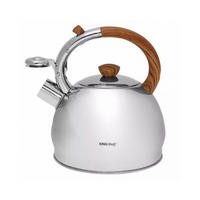 WASSERKESSEL Silber 22.5/19/22 cm KH3782 - Silberfarben, Metall (22.5cm) - Kinghoff 