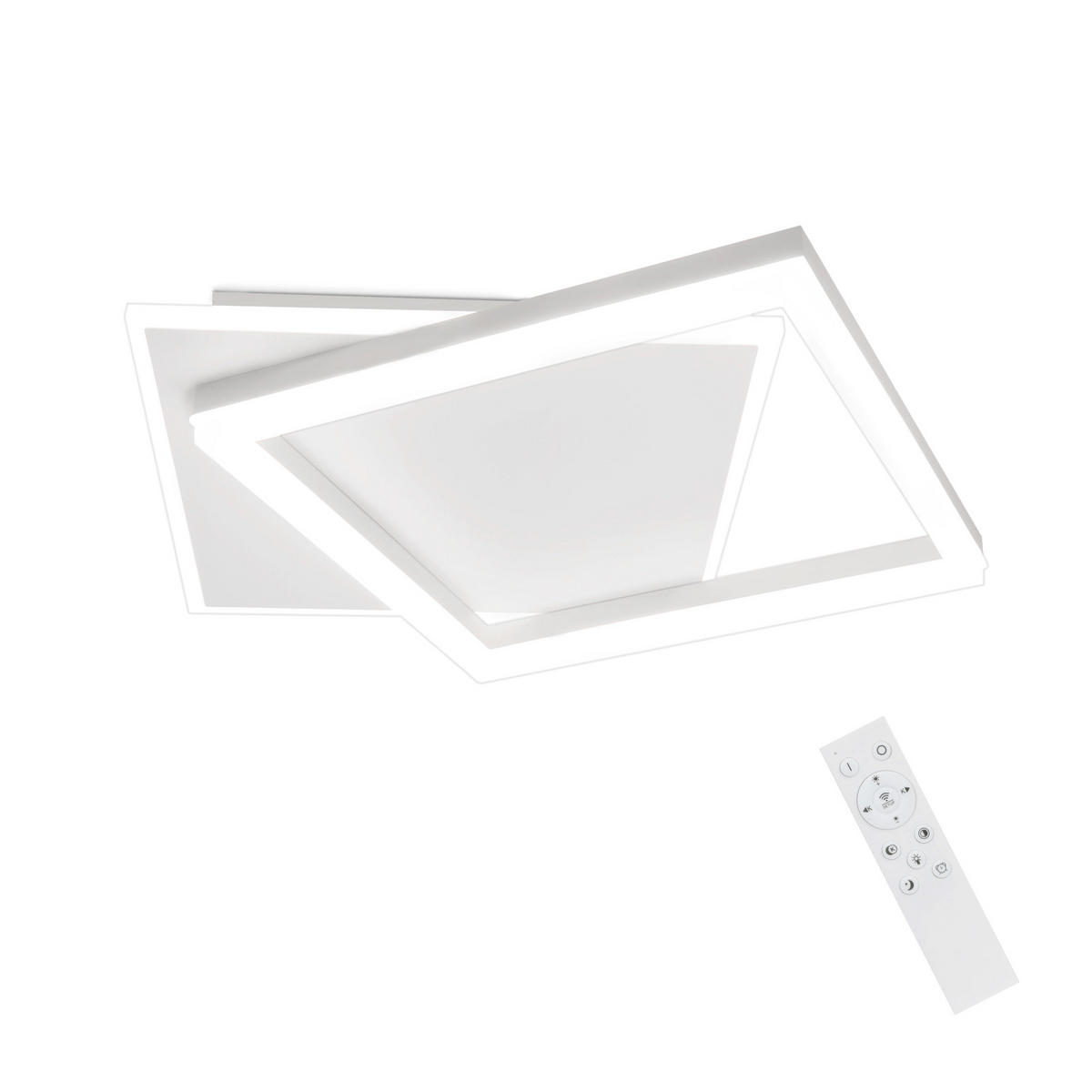 LED-DECKENLEUCHTE Lena 43.5/41/6 cm - Weiß, Metall (43.5/41/6cm) - Nettlife