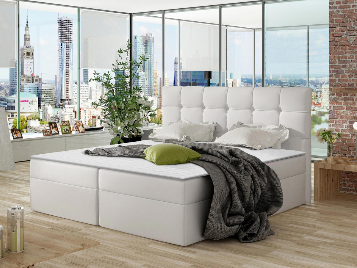 BOXBETT Nele - Weiß, Holz/Holzwerkstoff (140/200cm) - MIRJAN24