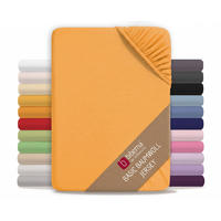 SPANNBETTTUCH Basic Jersey safran, 140x200 cm - 160x200 cm - Gelb, Textil (160/200cm) - biberna