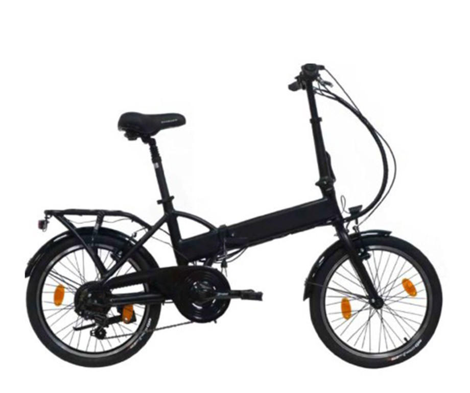 FALT E-BIKE 20" PLEXA - Schwarz, Metall (105cm) - LLOBE