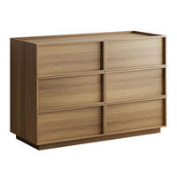 KOMMODE Eiche 115x78x48 cm Holz mit 6 Schubladen - Braun, Holz (48/78/115cm) - Kaket