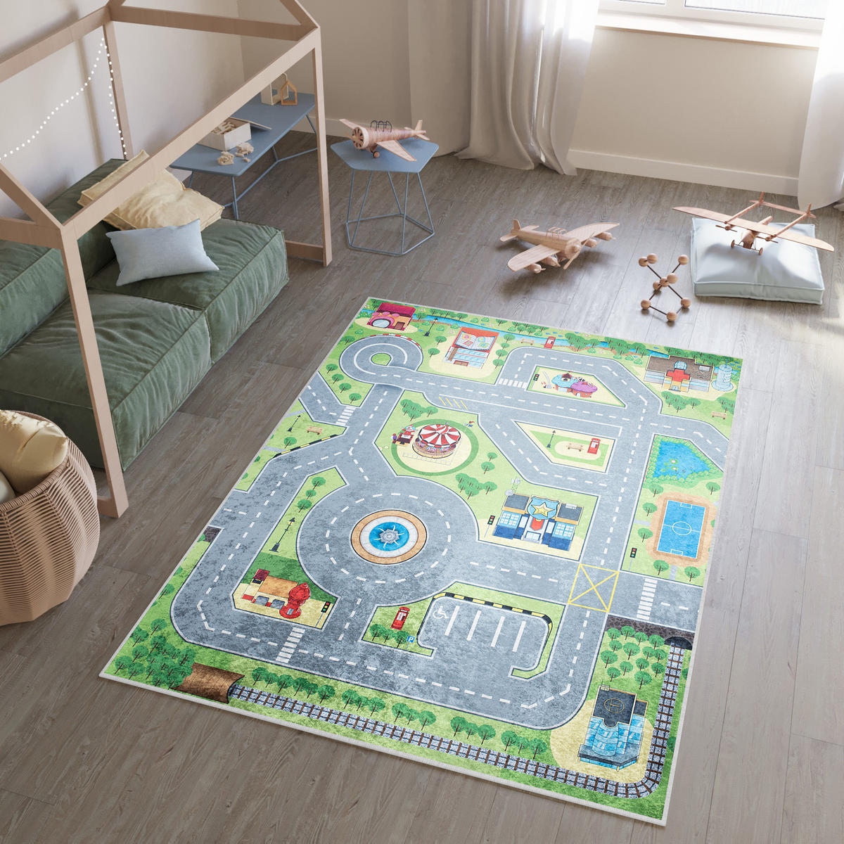 TEPPICH EMMA Grau 80/150 cm - Grau, Kunststoff (80/150cm) - Tapiso