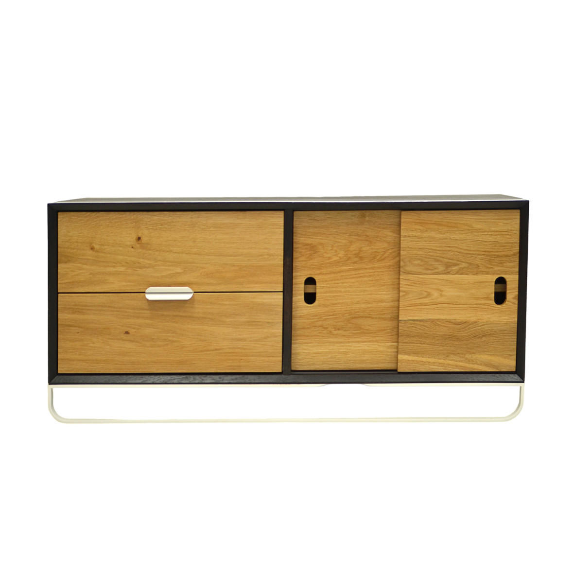 HOLZGEFERTIGTE TV-Kommode für das Wohnzimmer DENIS - Eichefarben, Holz (120/55/35cm) - Rawood Furniture