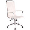 BÜROSTUHL Battle, Kunstleder Weiß - Weiß, Textil/Metall (57/120/65cm) - TPFLiving