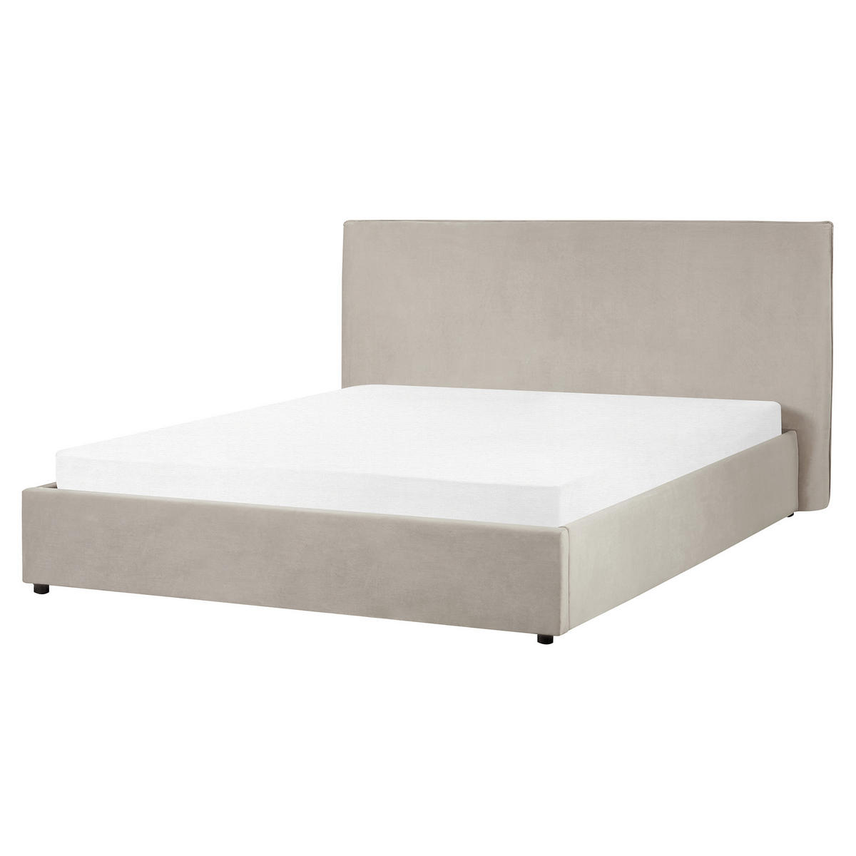 POLSTERBETT 160/200 cm Taupe Lavaur - Taupe, Textil (160/200cm) - Beliani