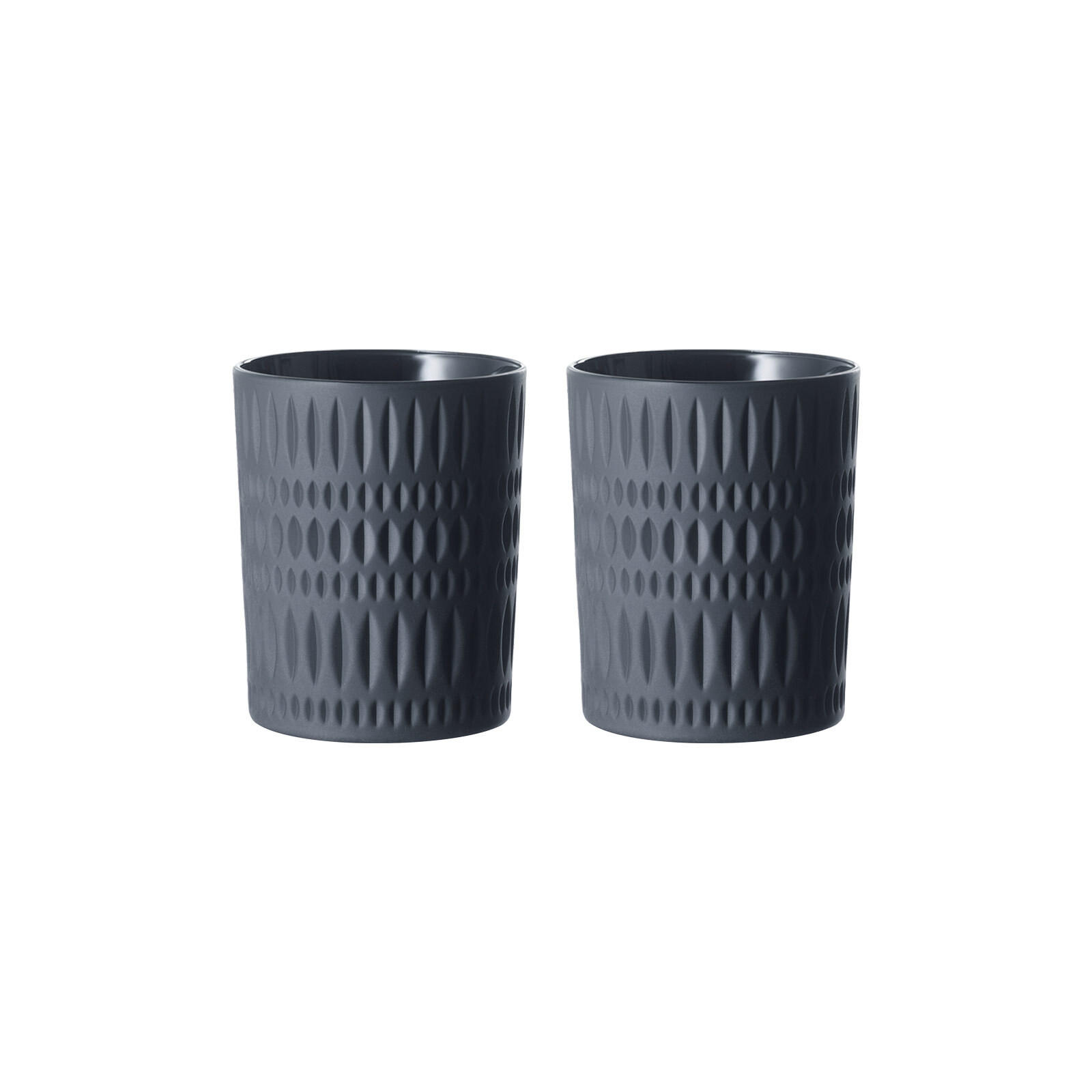 BECHER Ethno schwarz 304 ml 2er Set - Schwarz, Glas (0.304L) - Nachtmann