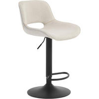 BARHOCKER höhenverstellbar, aus Metall - Beige, Textil/Metall (49/106/49cm) - Woltu