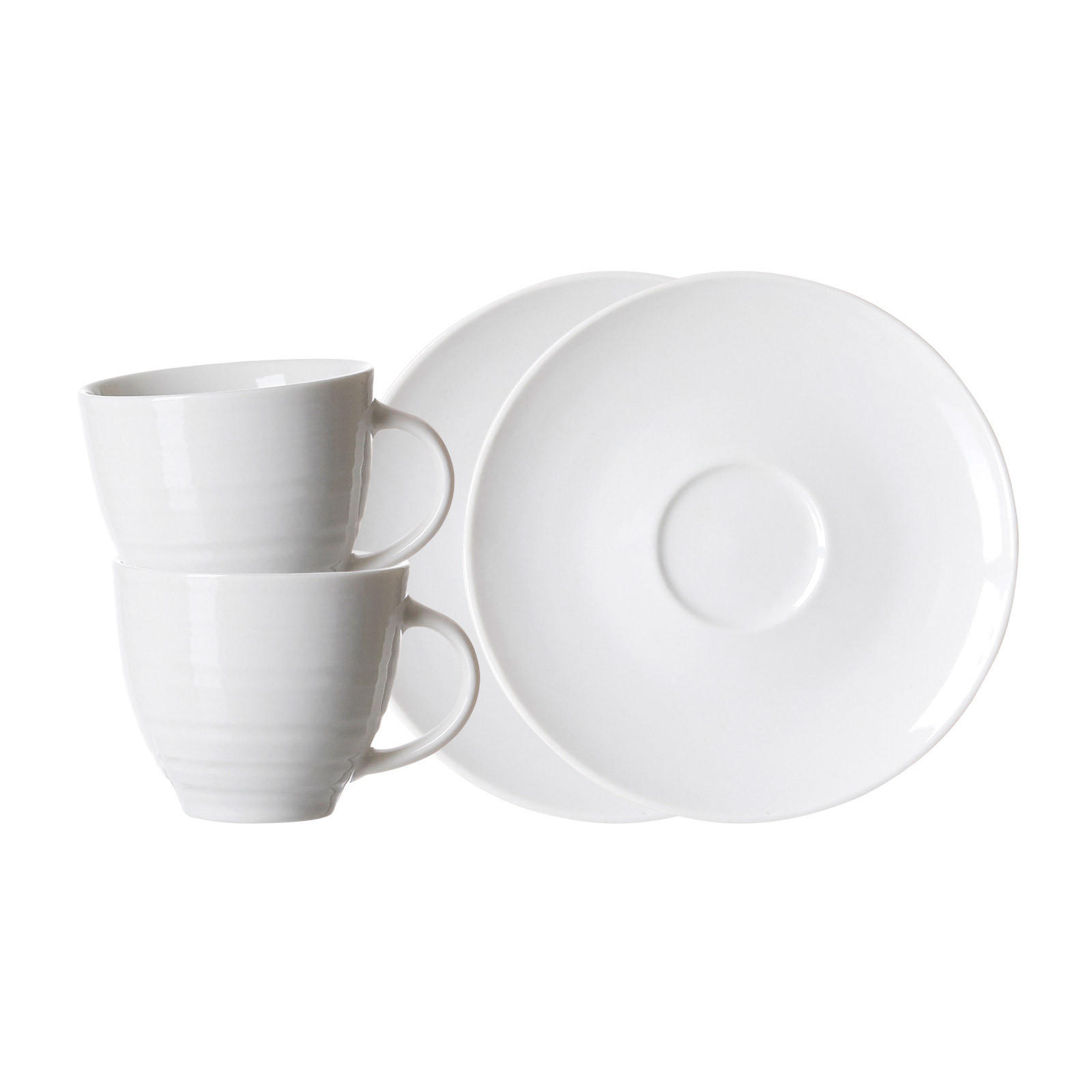 ESPRESSOTASSEN MIT UNTERTASSEN Suomi Beige 90 ml 2er Set - Beige, Keramik (0.09L) - Ritzenhoff Breker