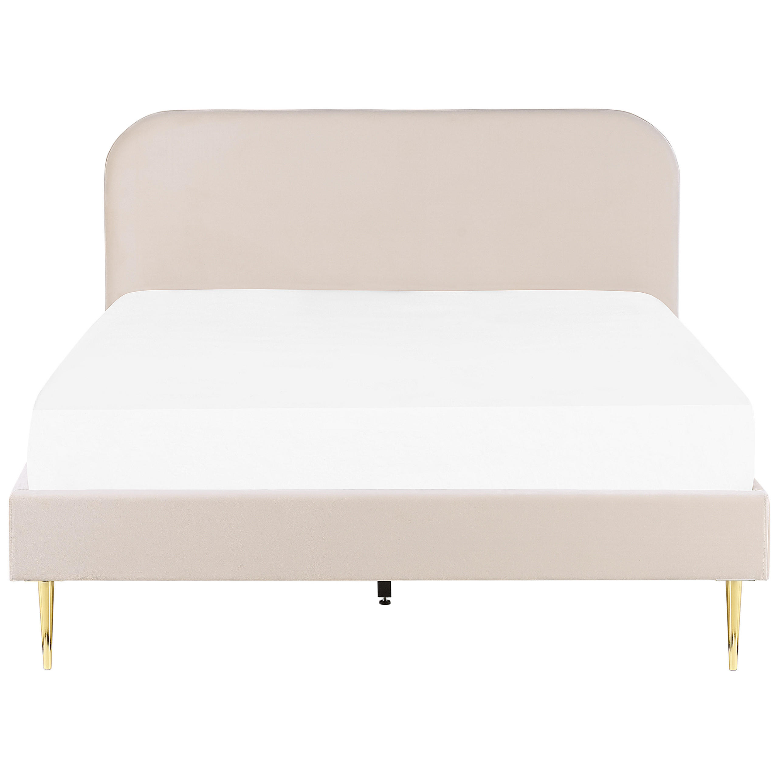 POLSTERBETT 180/200cm Helles Beige Flayat - Beige/Goldfarben, Textil (180/200cm) - Beliani
