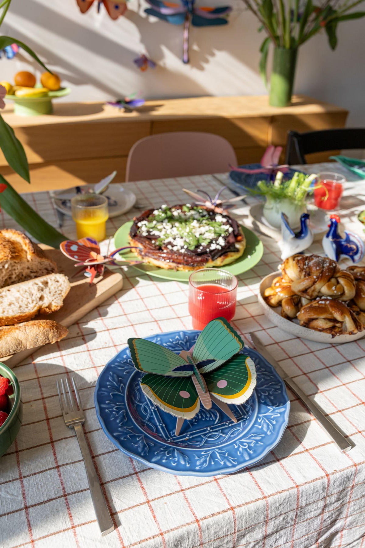 WANDDEKO Jade-Schmetterling 5/14 cm - Multicolor, Wellpappe (5/14/14cm) - KUNSTLOFT