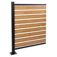 MÜLLTONNEN-ZAUN Alu 130x100x6cm Erweiterung Hellbraun - Hellbraun, Metall (100/130/6cm) - PROREGAL