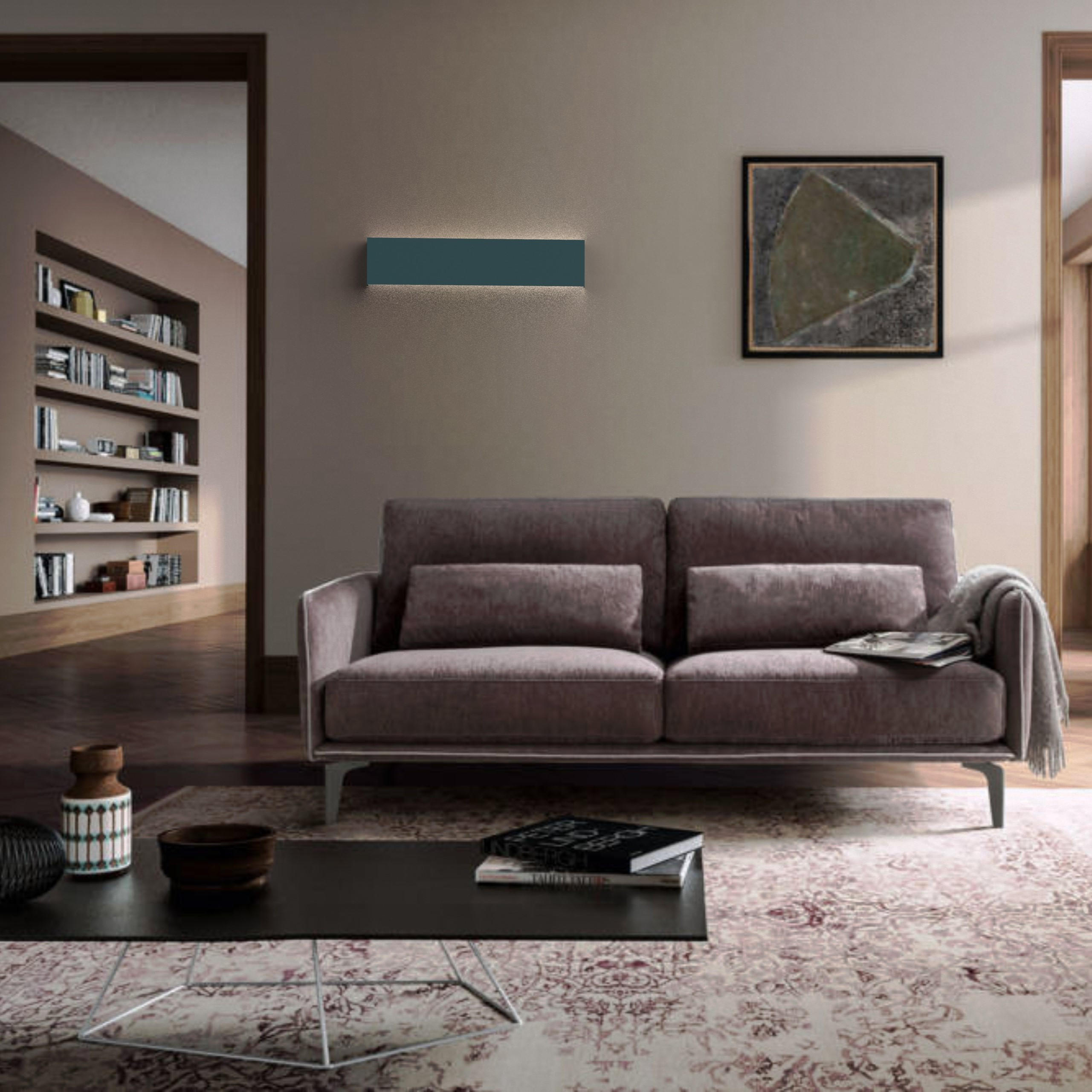 LED-WANDLEUCHTE - Blau, Metall (50.4/11/3.6cm) - Lumicom