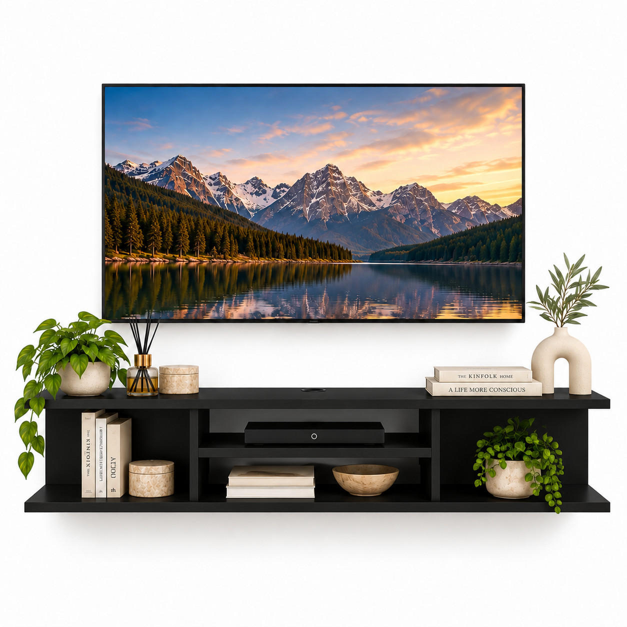 Decorotika Tv-Element Schwarz 29.5x23.2x120 cm