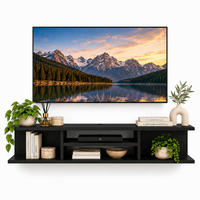 TV-ELEMENT Pivot Schwarz - Schwarz, Holzwerkstoff (29.5/23.2/120cm) - Decorotika