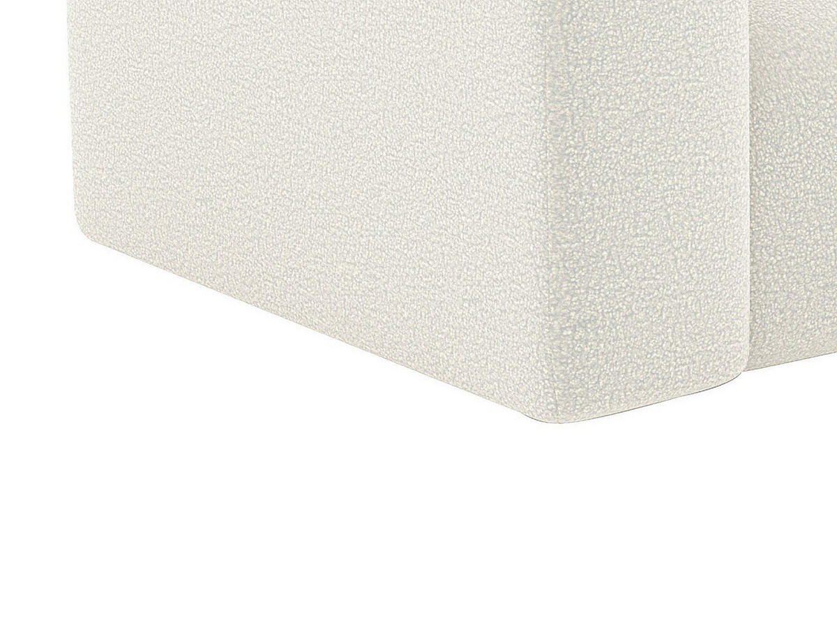 SOFA - 4 Personen - stoff - weiß Pogni - Weiß, Textil (245/73/97cm) - Vente-Unique