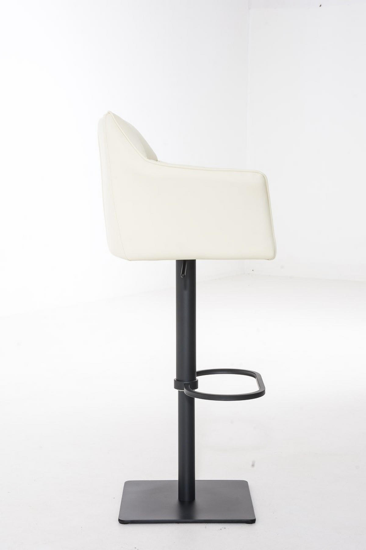 BARHOCKER Damaso 88x64x45 cm creme - Creme, Leder (64/88/45cm) - furnicato