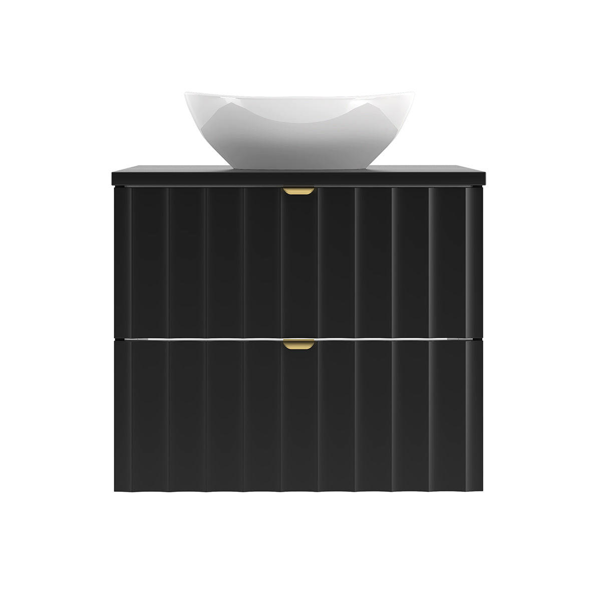 WASCHTISCH 60.6cm Lexa Schwarz - Schwarz, Holzwerkstoff (60.6/52.2/46.5cm) - Petits-meubles