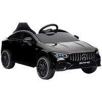 KINDER Elektroauto 12V Kinderauto mit Fernbedienung, Musik, bis 5 km/h Schwarz - Schwarz, Metall (110/61/45cm) - AIYAPLAY