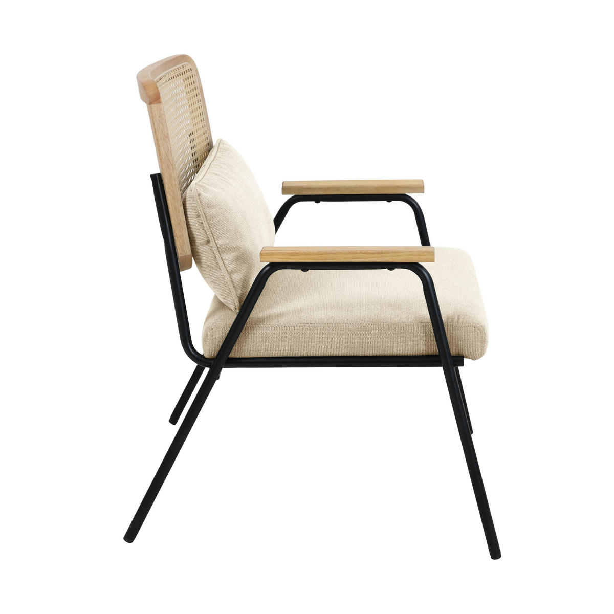 RELAXSESSEL, Weiß - Weiß, Textil (63/83/68cm) - Oviala