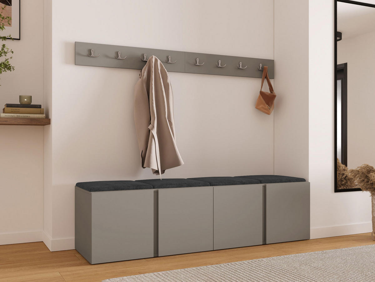 MOBILIER PENTRU HOL Orion VII - cașmir/antracit, material plastic/compozit lemnos (168/42/46cm) - MIRJAN24