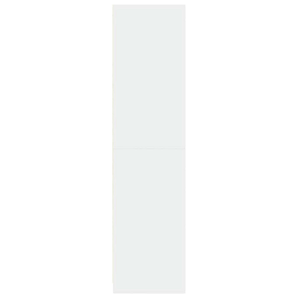 KLEIDERSCHRANK mit 5 Fächern 30/50/200 cm aus Holzwerkstoff Weiß - Weiß, Holz (30/200/50cm) - vidaXL