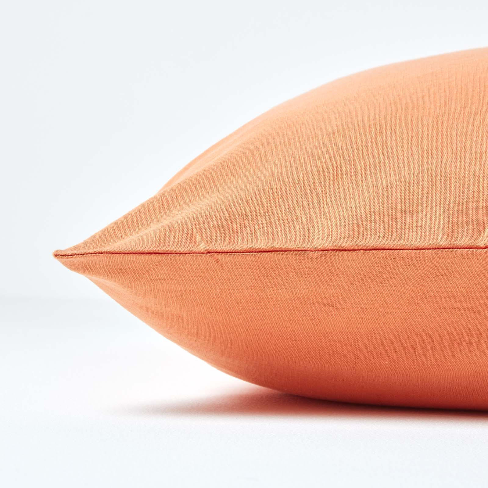 KISSENBEZUG Leinen - Orange, Textil (48/74cm) - Homescapes