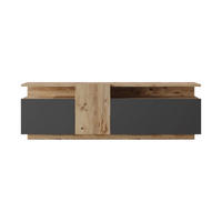 LOWBOARD Hellbraun Dunkelgrau 29,5/150/46,5 cm - Braun, Holzwerkstoff (150/46.5/29.5cm) - Mobili Rebecca