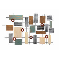WANDDEKO Silber 119/78 cm - Beige/Silberfarben, Metall (6.7/78/5cm) - KUNSTLOFT