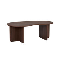 KONFERENČNÍ stolek s organickou deskou, délka 110 cm - MOSS - přírodní, kompozitní dřevo (110/60/40cm) - Calicosy