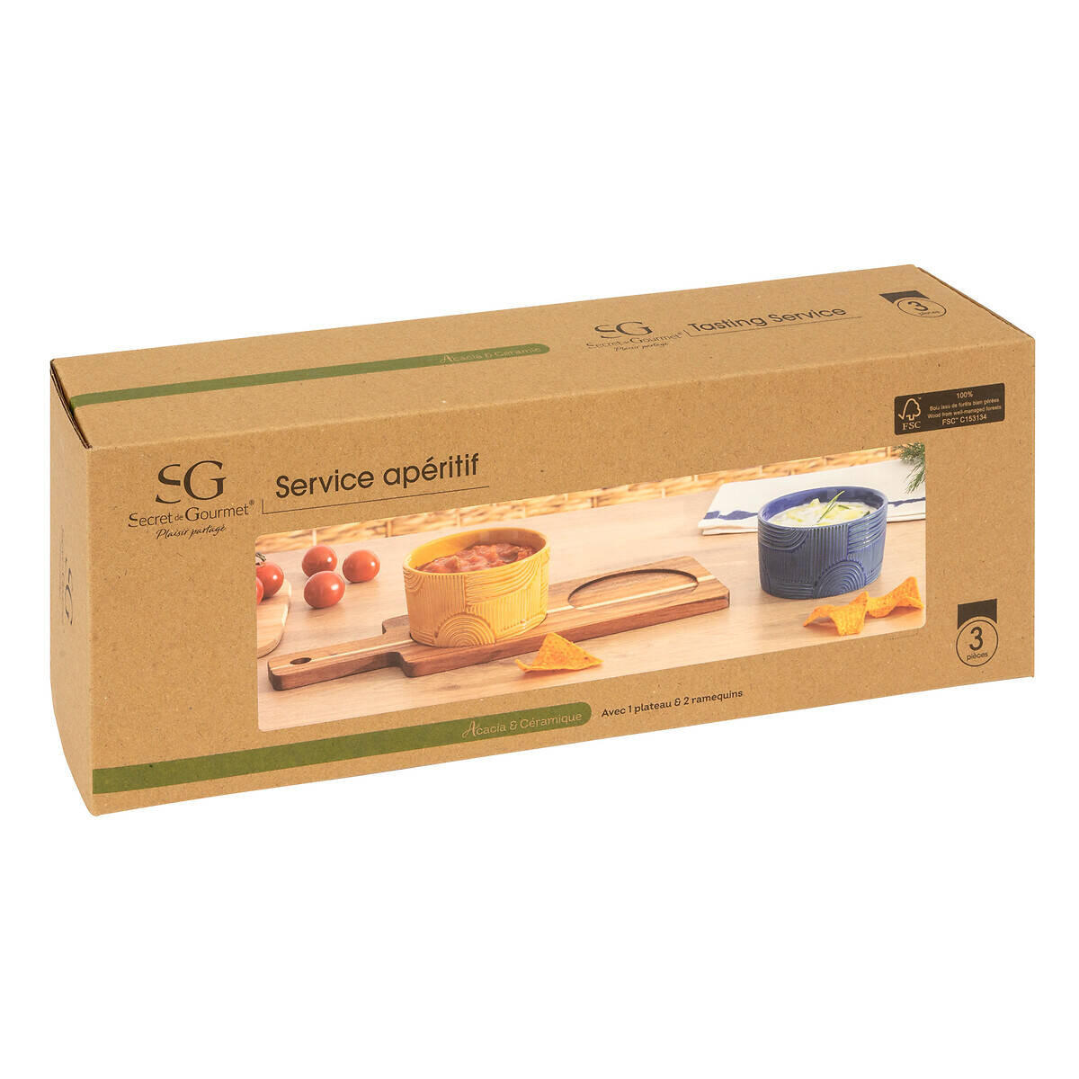 DIPSCHALEN Soley 2er-Set - Multicolor, Keramik (11cm) - Secret de Gourmet