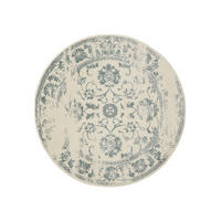 VINTAGE-TEPPICH Suki ø 160 cm rund - Creme/Mintgrün, Kunststoff (160/160cm) - benuta