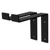 REGALHALTERUNG - Schwarz, Metall (17/4/20.5cm) - ML-DESIGN