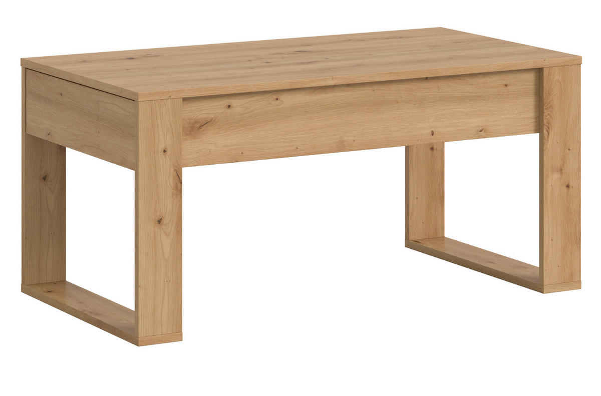 COUCHTISCH Eiche Artisan, Beistelltisch mit 2x Schubkasten, 110 x 60 cm Jonte - Eiche Artisan, Holzwerkstoff (110/60/53cm) - Inn.Furn