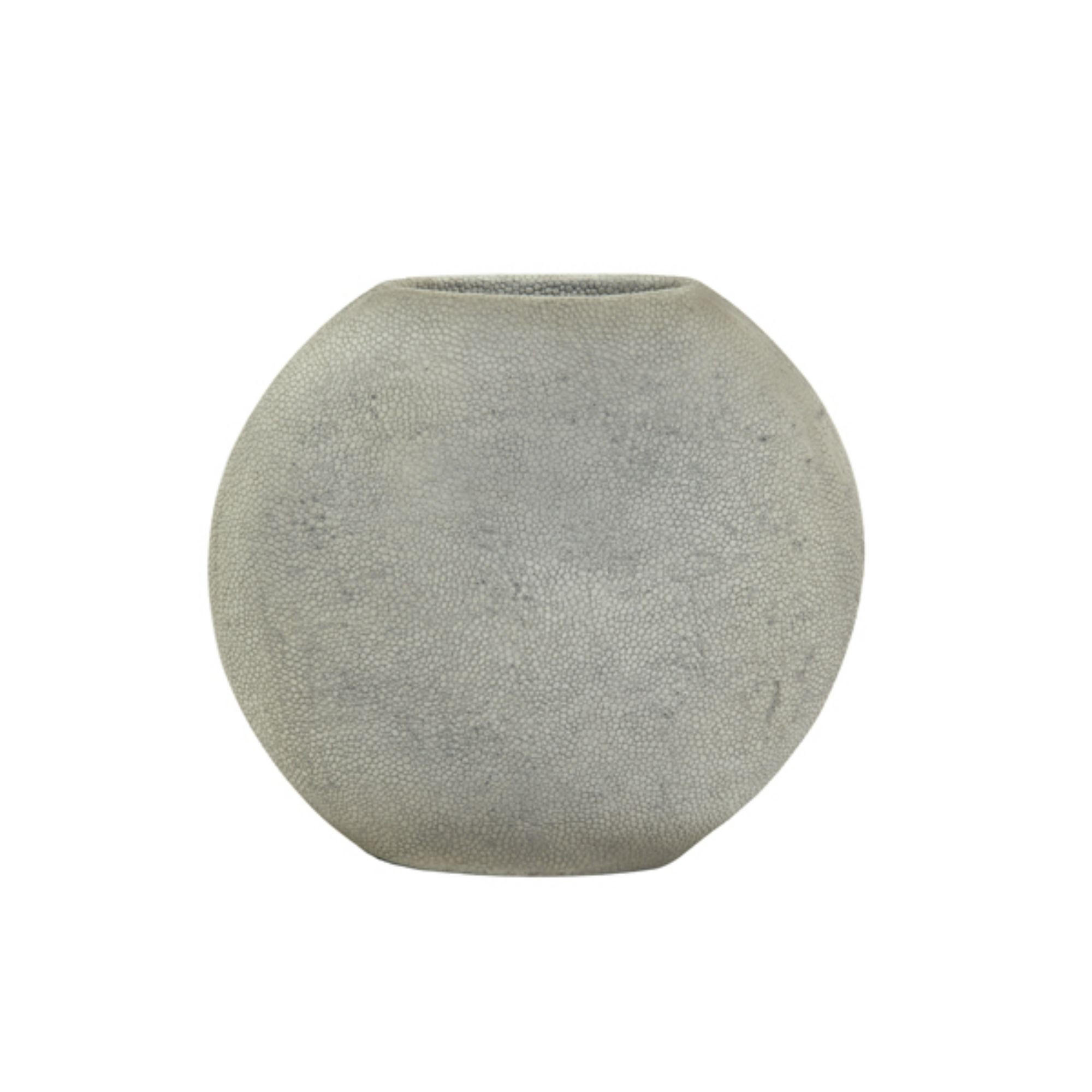 VASE Rayskin Grau 40/14/36 cm - Grau, Kunststoff (36cm) - Light & Living
