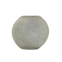 VASE Rayskin Grau 40/14/36 cm - Grau, Kunststoff (36cm) - Light & Living