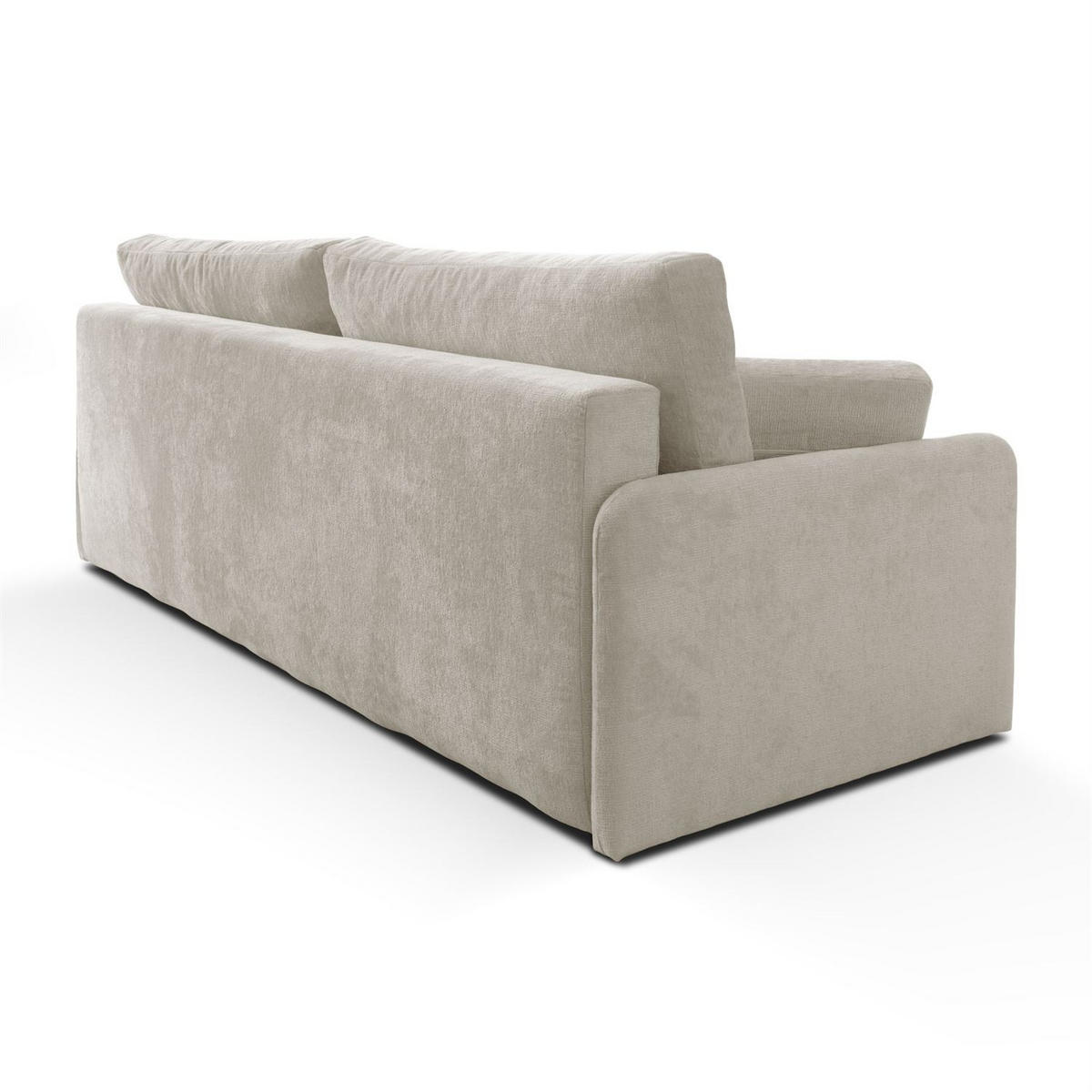 SOFA NUBO mit Schlaffunktion und Bettkasten Harmony 07 - Beige, Textil (205/91/86cm) - Lookway