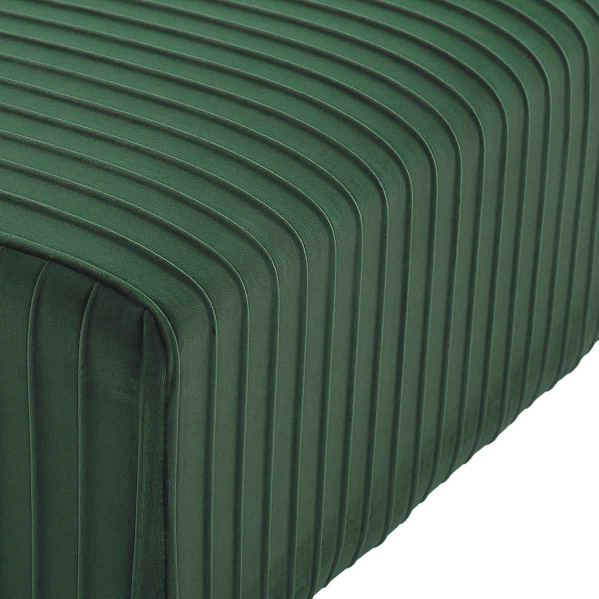BANK Grün Paterson - Goldfarben/Grün, Textil (118/42/40cm) - Beliani