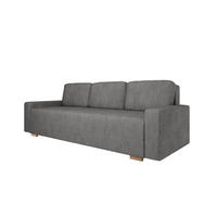 SCHLAFSOFA Celeste 3-Sitzer 3 kissen gratis, Anthrazit - Anthrazit, Holz (225/80/94cm) - Panda Möbel
