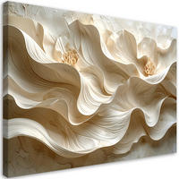 LEINWANDBILD, Beige wellige Lagen - Beige, Textil (120/80cm) - Feeby