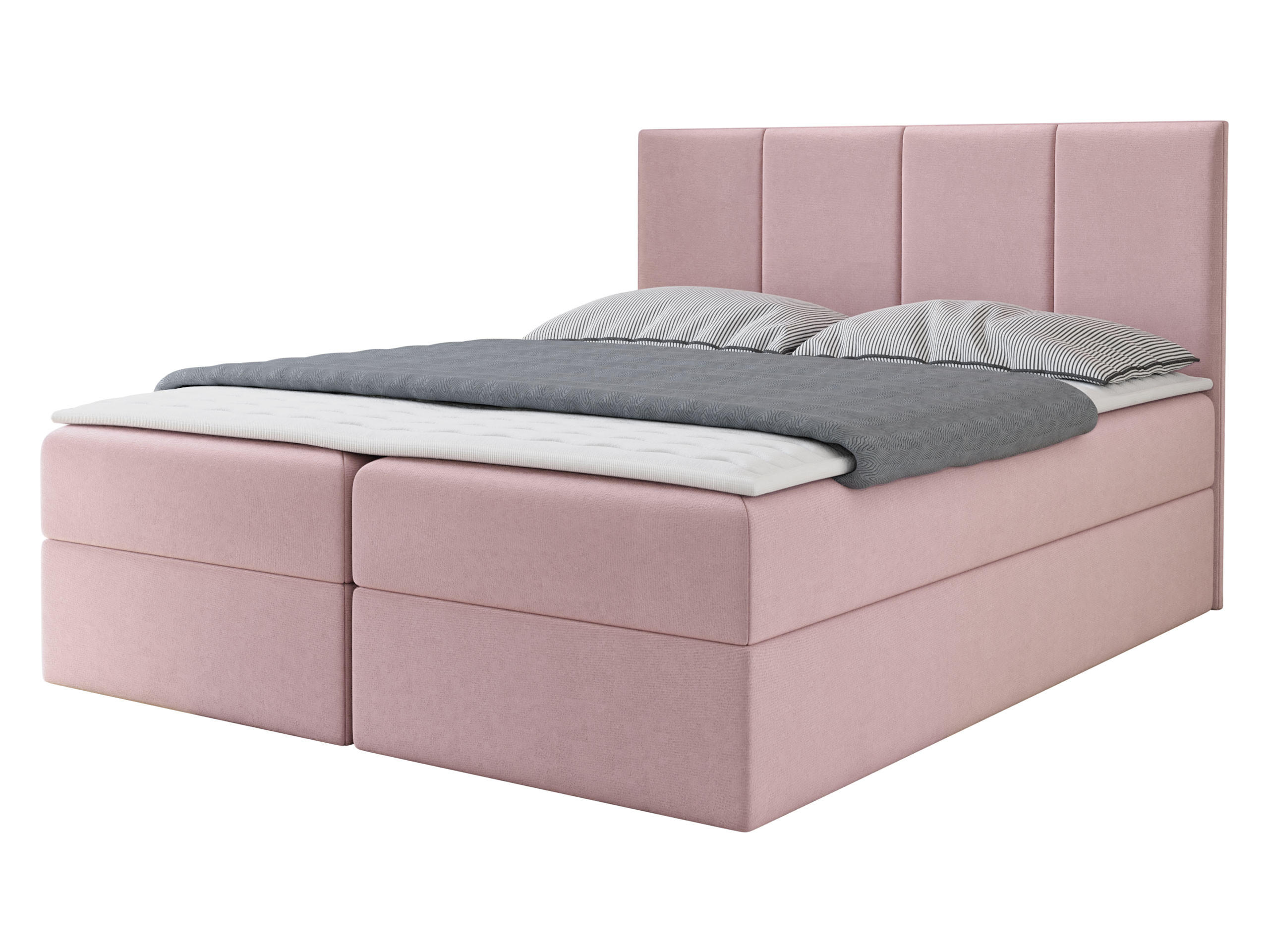 BOXBETT Rebos - Rosa, Holz/Textil (180/200cm) - MIRJAN24