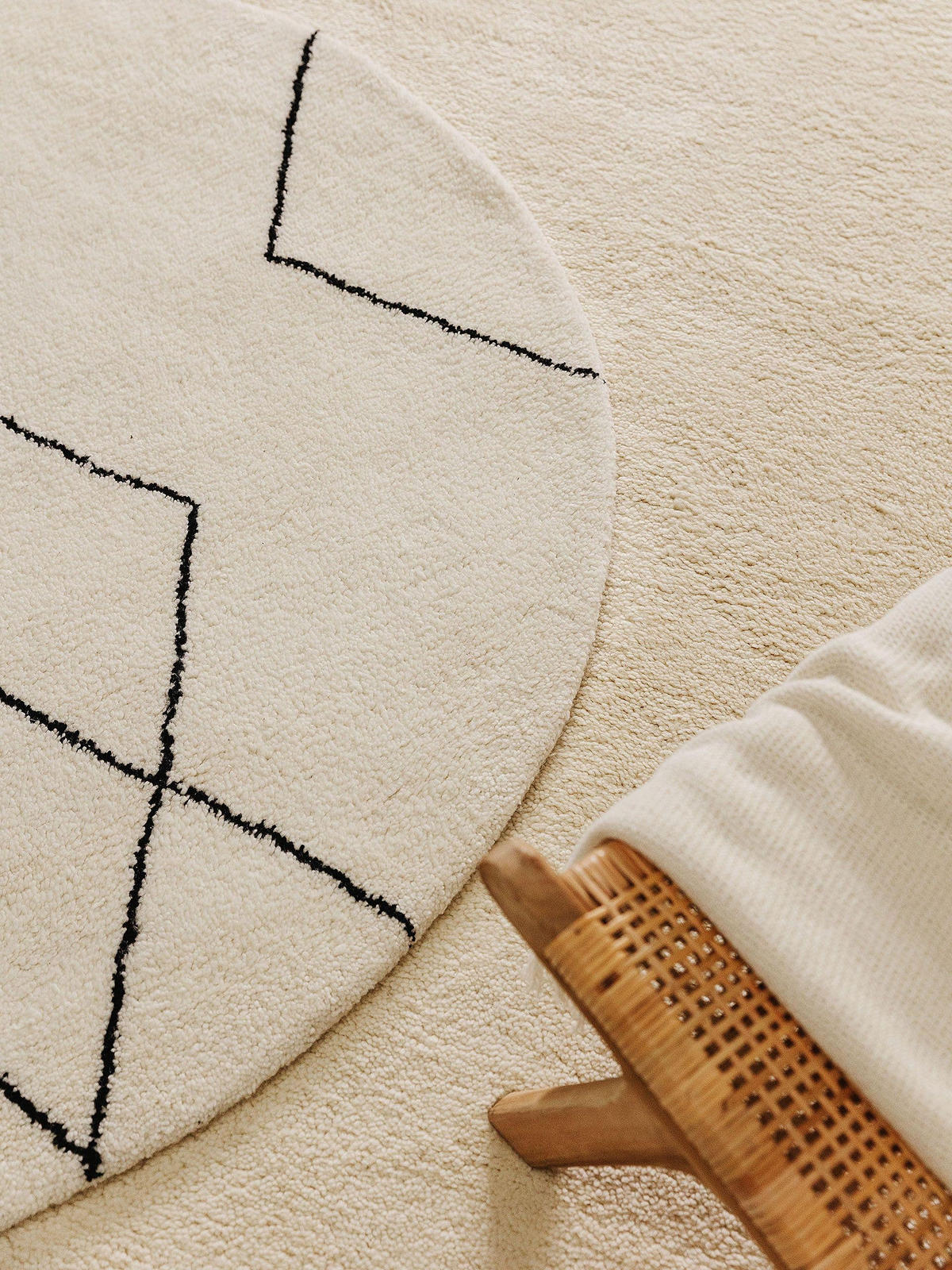 WOLLTEPPICH Berber Cream 80x150 cm - Creme, Textil (80/150cm) - benuta Pure